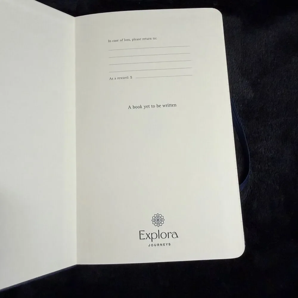 Explora II Journeys Cruise Moleskine Notebooks x2 Hard Cover Blue Embossed Lined